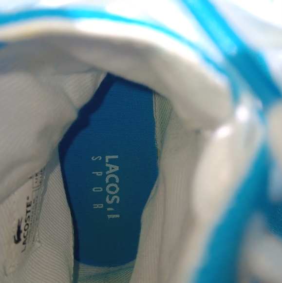 Lacoste Shoes, Size 7.5 Sky Blue - Picture 4 of 4